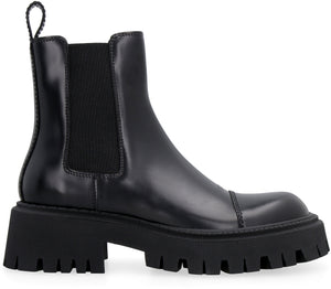 Tractor leather ankle boots-1